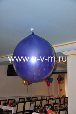 Взрыв шара 1м*1м (400 шт.маленьких шариков) 