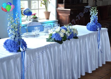 свадьба в голубых тонах