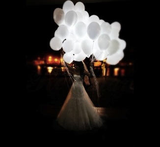 светящиеся шары на свадьбу