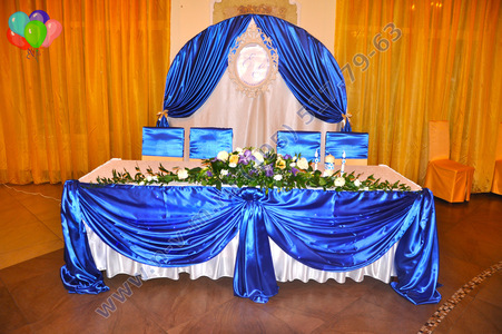 свадьба в синих тонах